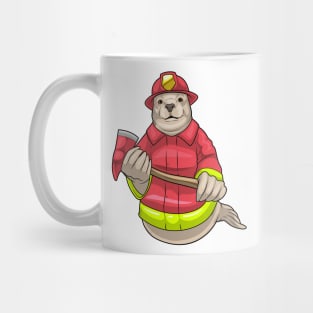 Seal Firefighter Axe Fire department Mug